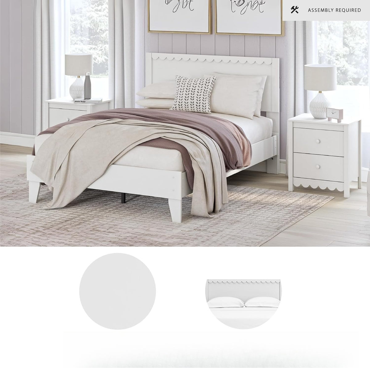 Farmhouse Full Wood Platform Bed