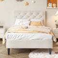 Tufted Twin Kids Platform Bed