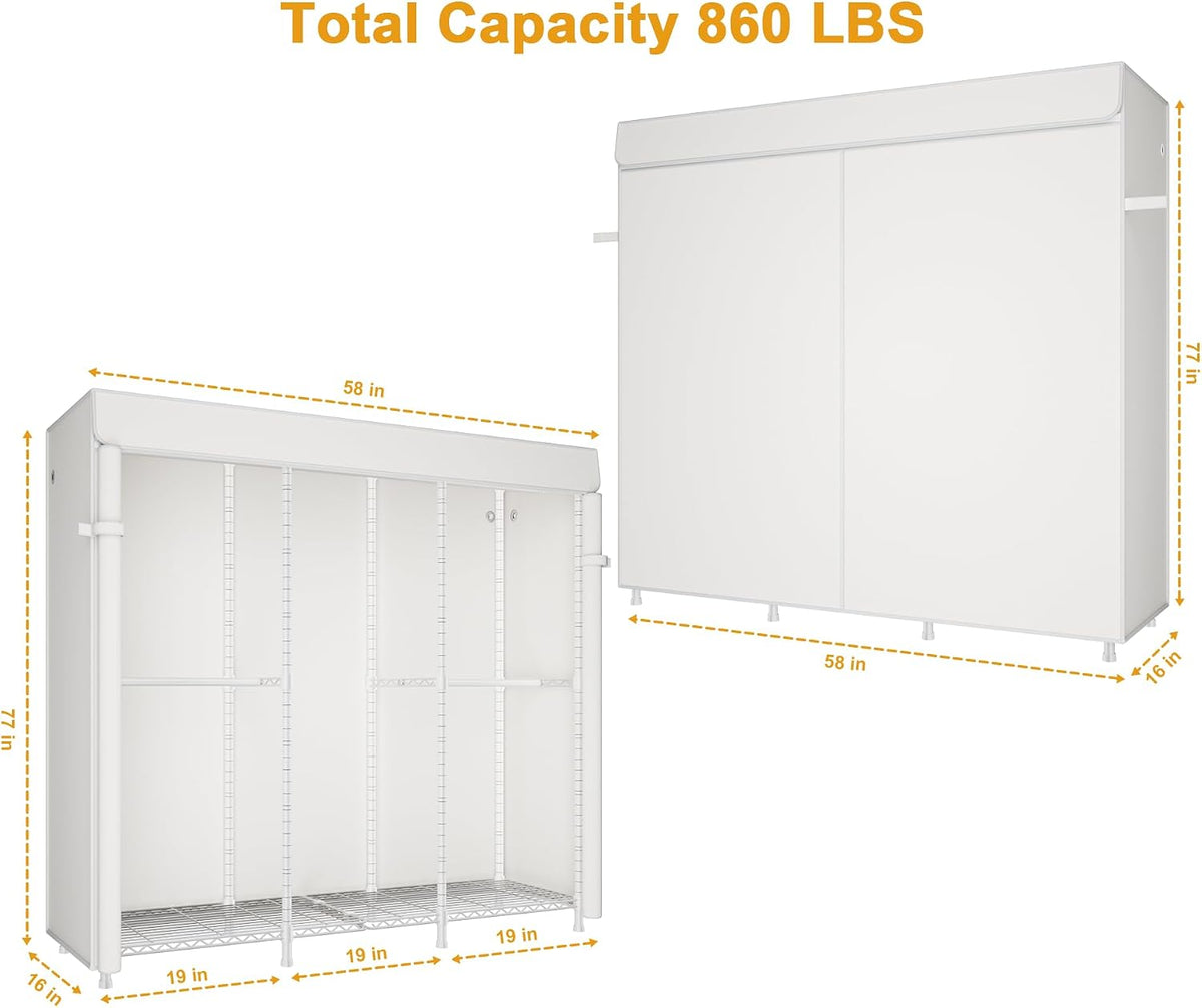 Heavy Adjustable Freestanding Garment Rack