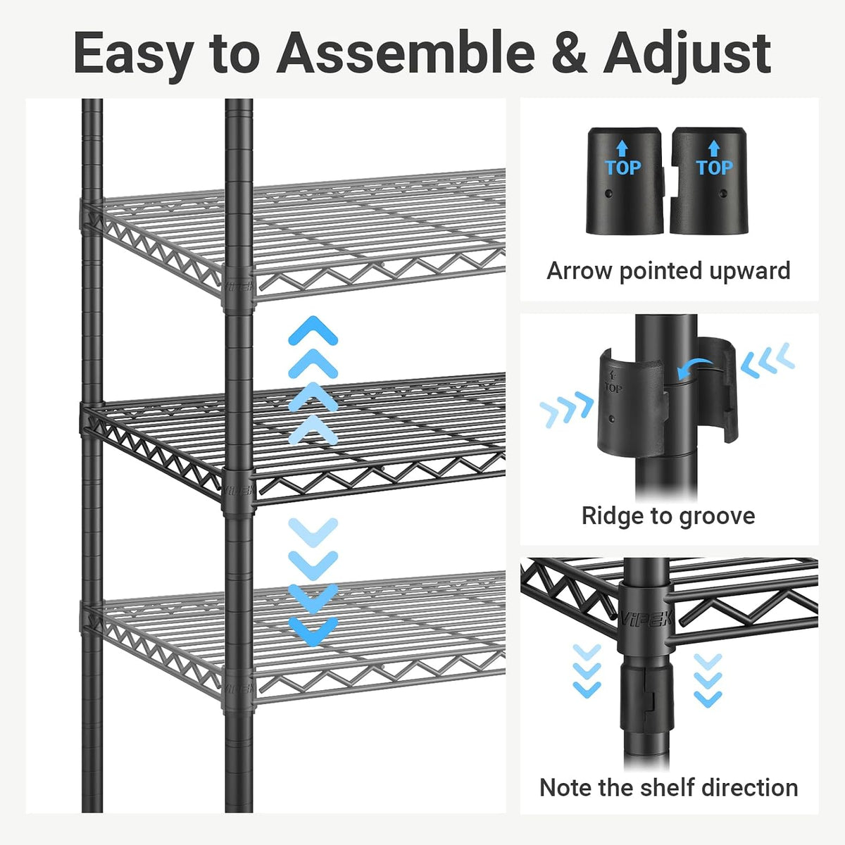 Adjustable Metal Wire Closet Rack