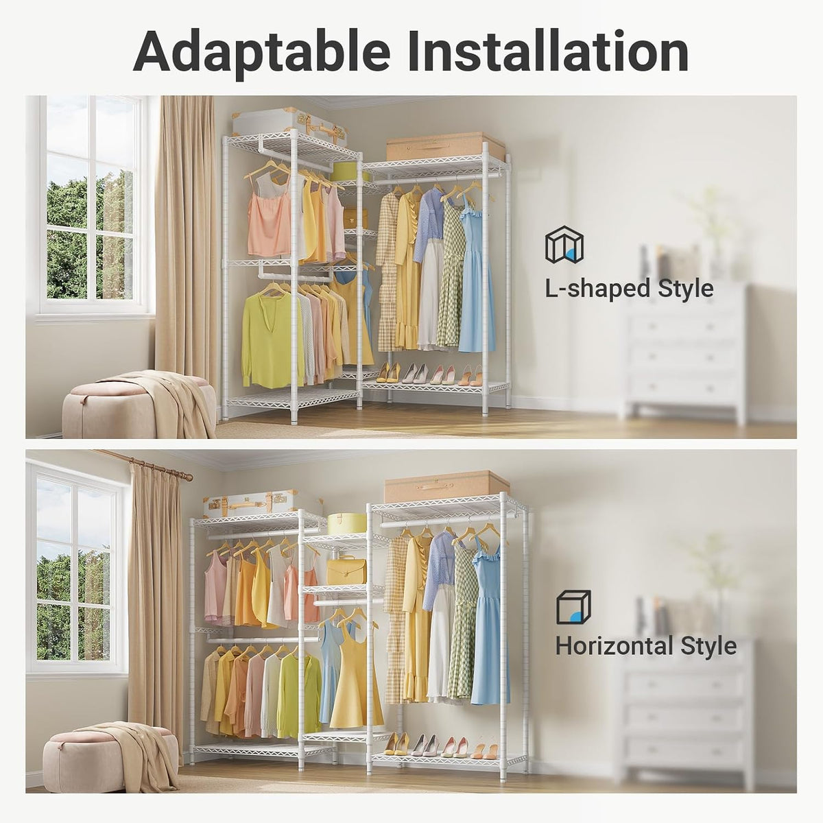 Adjustable Metal Wire Closet Rack