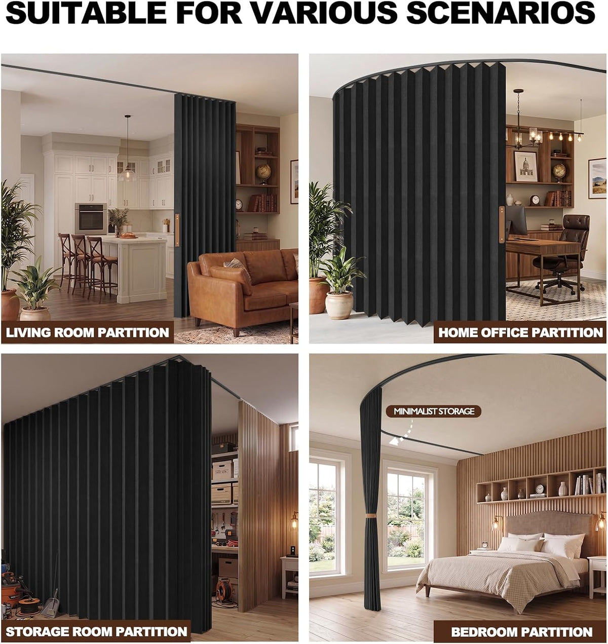 Accordion Fold Ceiling Track Divider