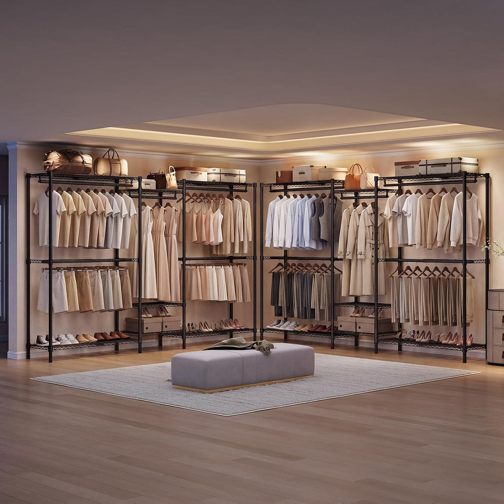 Expandable Heavy Metal Garment Rack