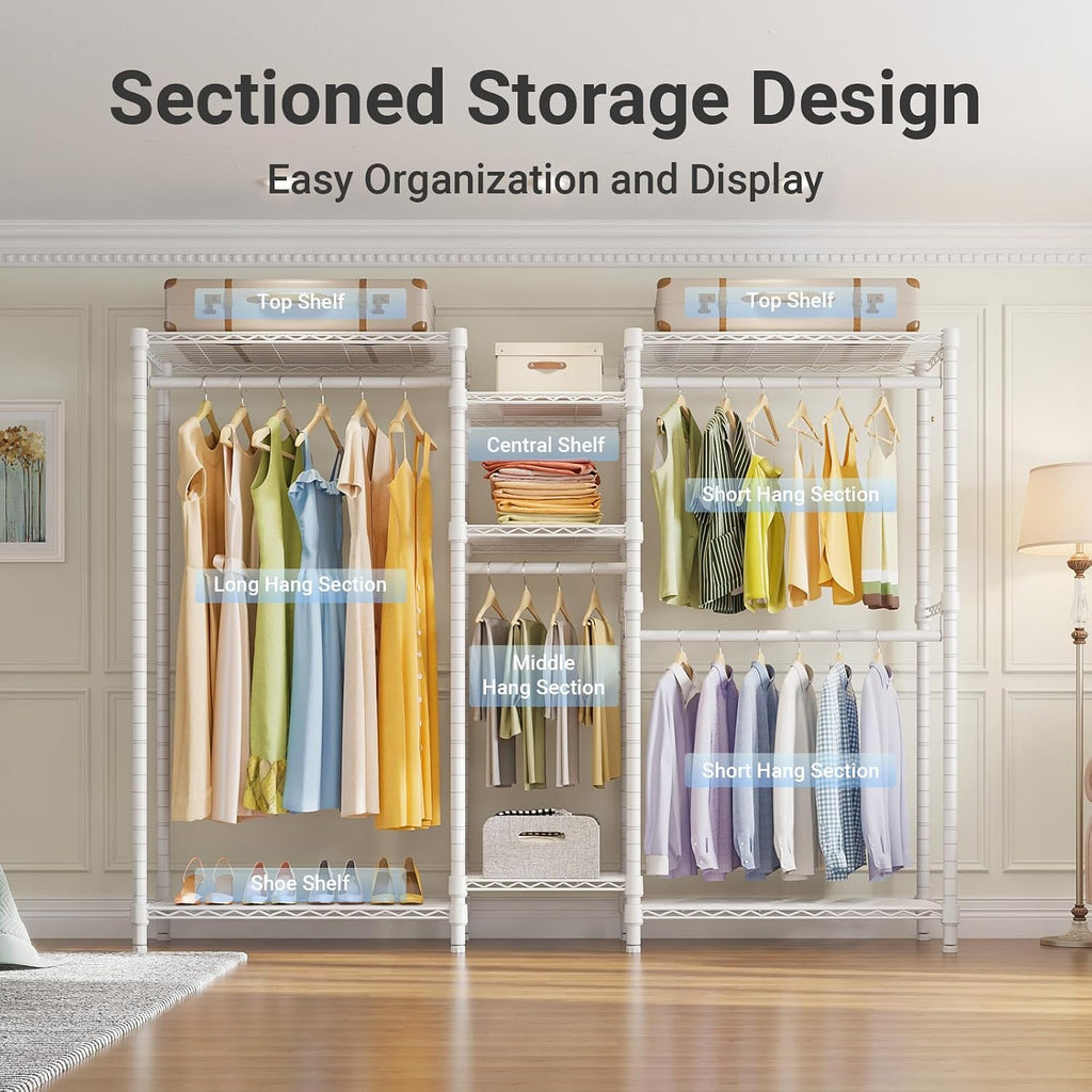 Adjustable Metal Wire Closet Rack