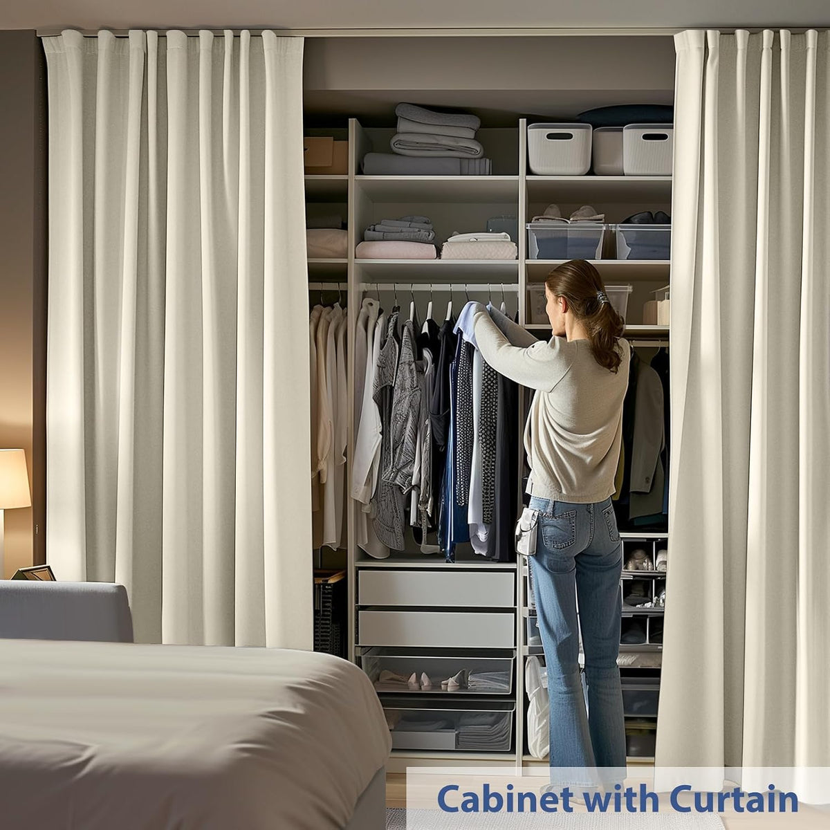 Ceiling Track Blackout Divider Curtain