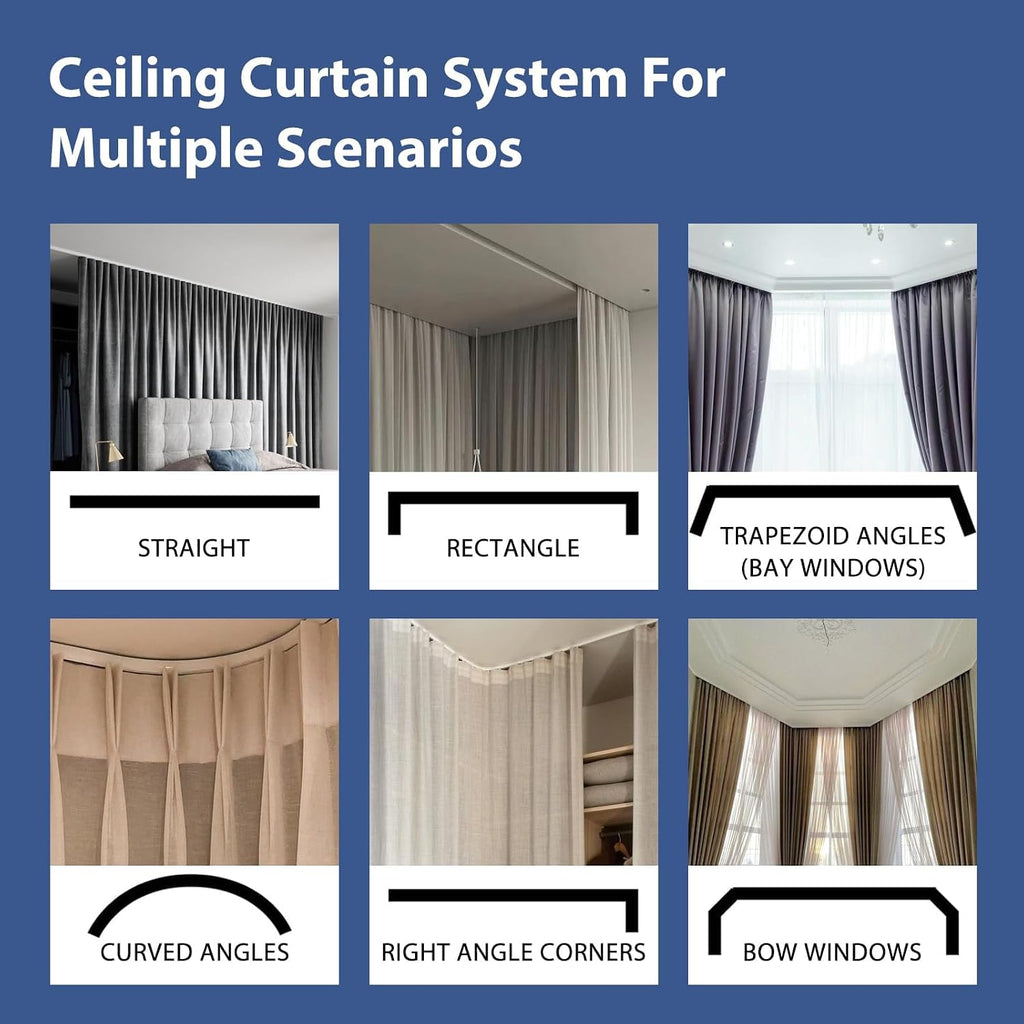 Ceiling Track Blackout Divider Curtain