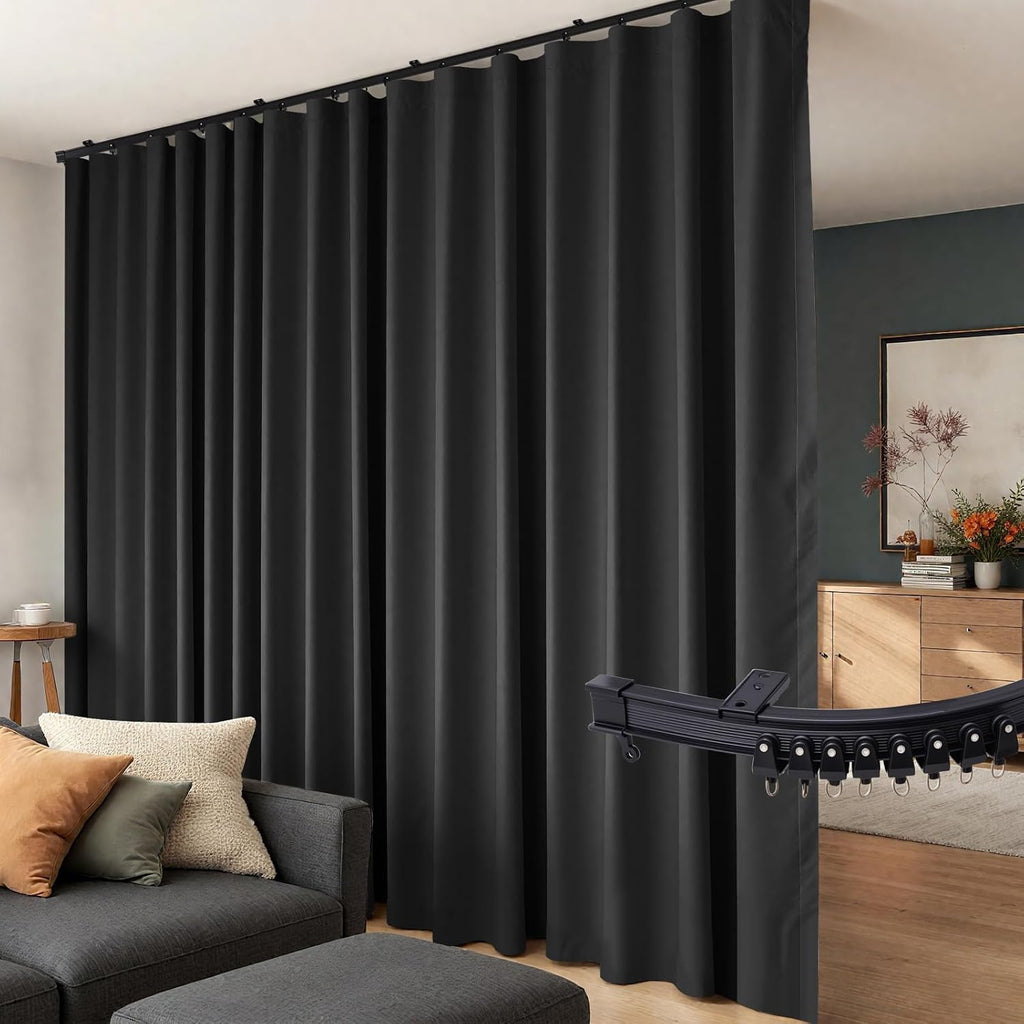 Track Mount Blackout Divider Curtains
