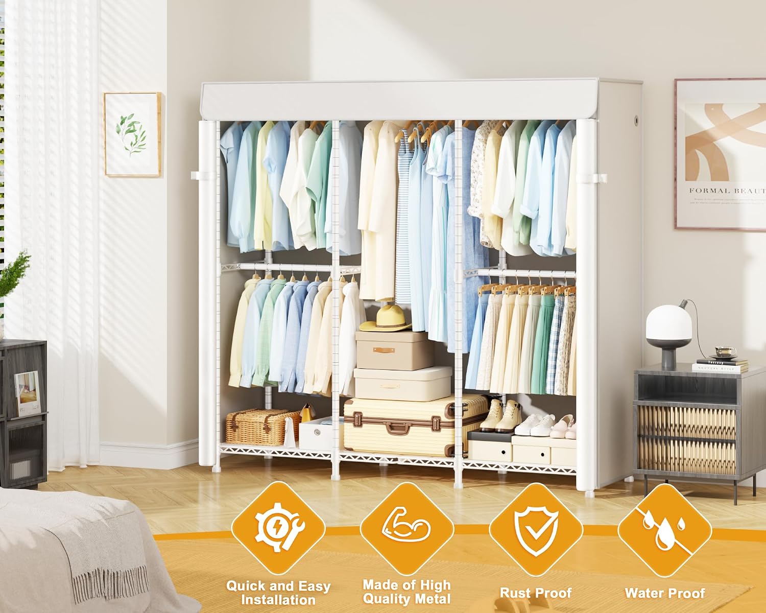 Heavy Adjustable Freestanding Garment Rack