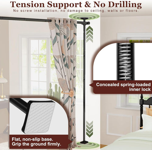 Adjustable Tension Rod Room Divider