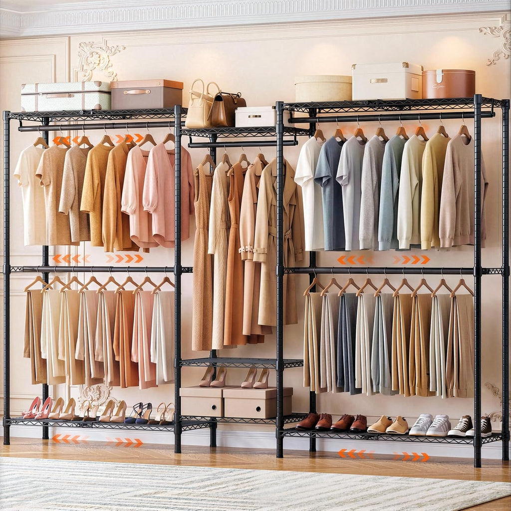 Expandable Heavy Metal Garment Rack