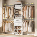 Modular Adjustable Wood Closet System