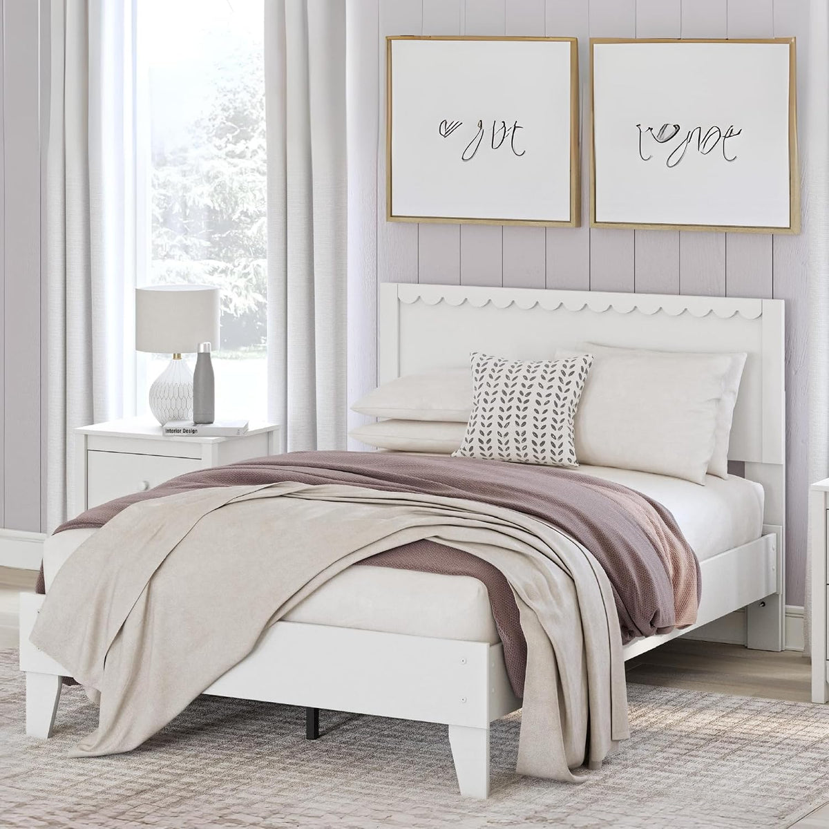Farmhouse Full Wood Platform Bed