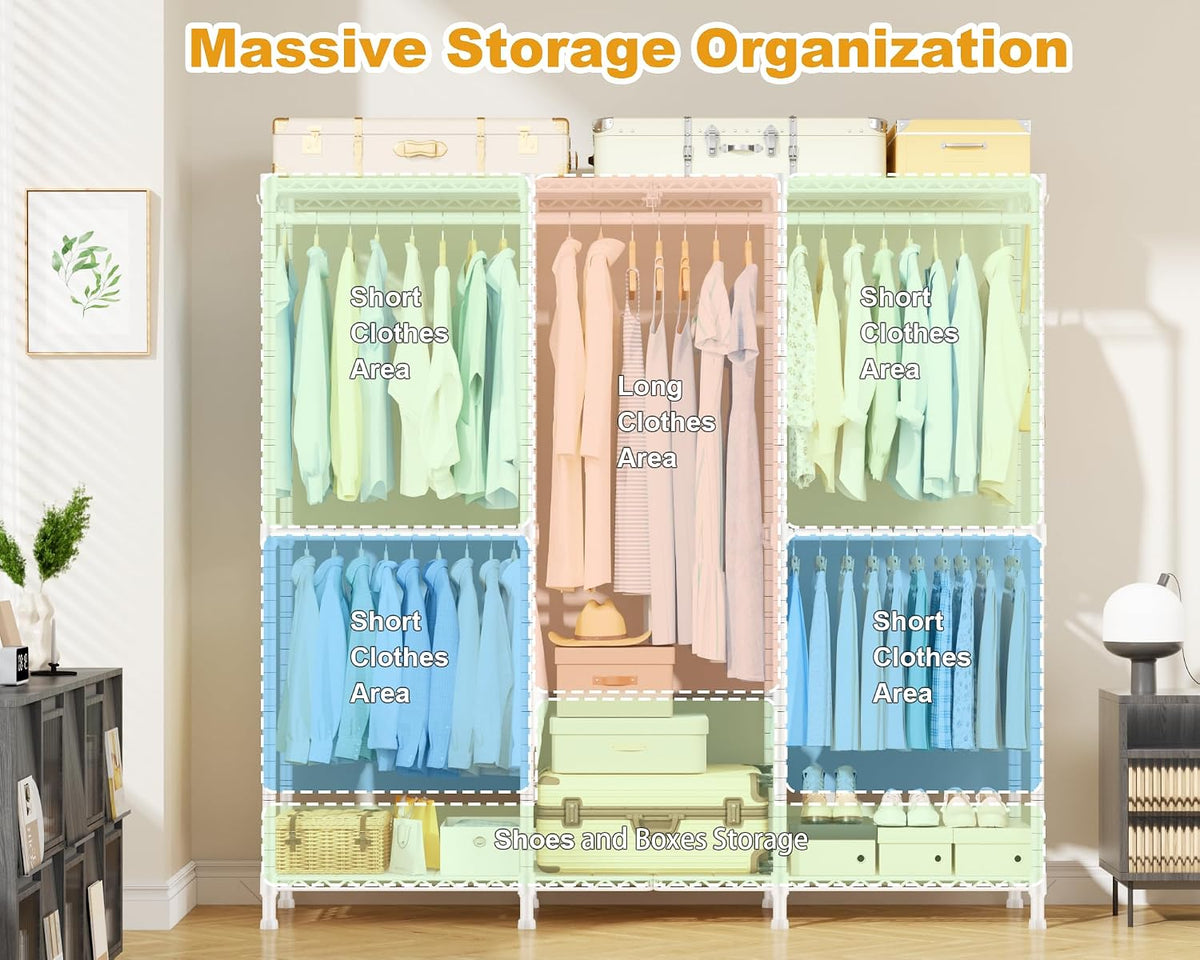 Heavy Adjustable Freestanding Garment Rack