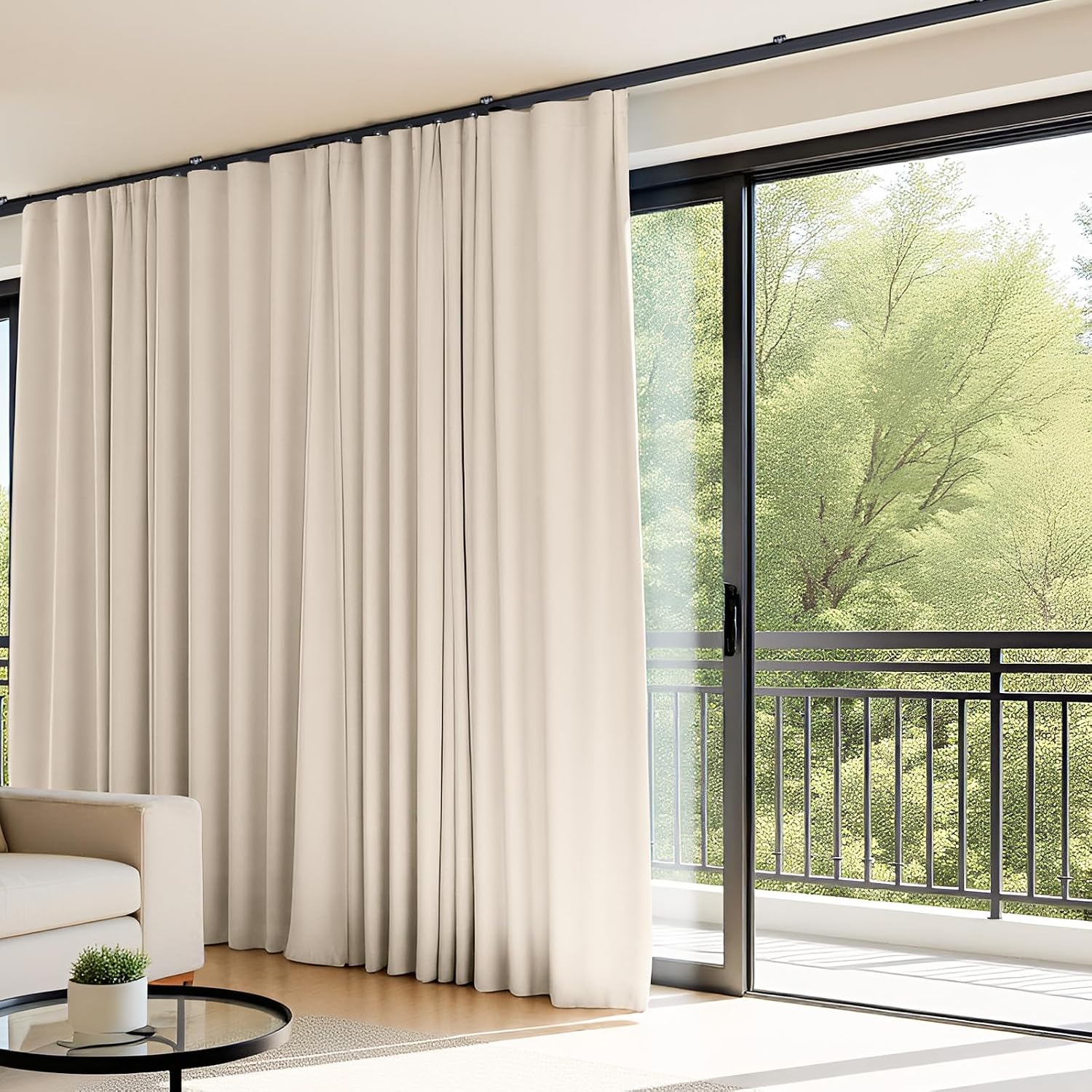 Ceiling Track Blackout Divider Curtains