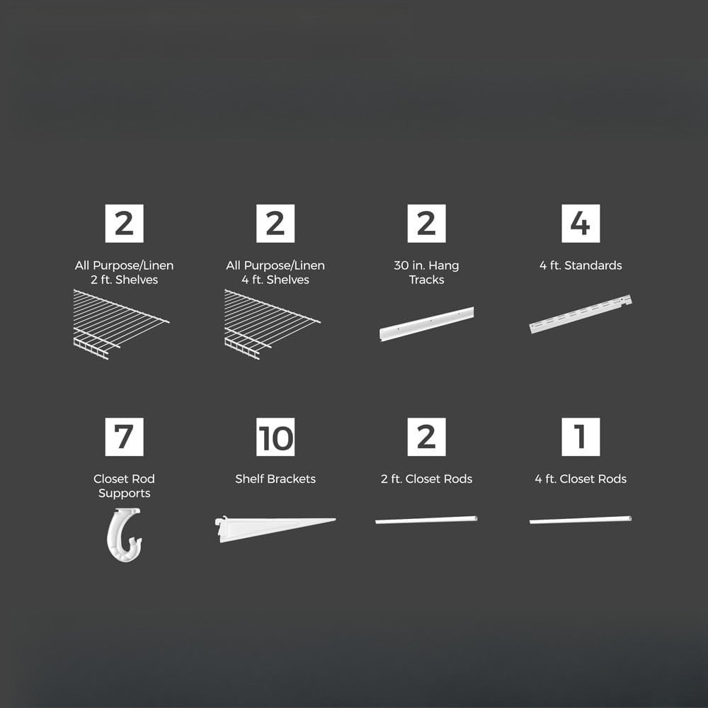Adjustable Wire Closet Organizer System